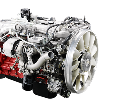 Turbocharged and intercooled Hino J08 VB engine - 260hp 660lb-ft torque